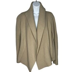 Sundance Size S Cardigan Open Shawl Collar Waterfall Boho Angora Lambswool